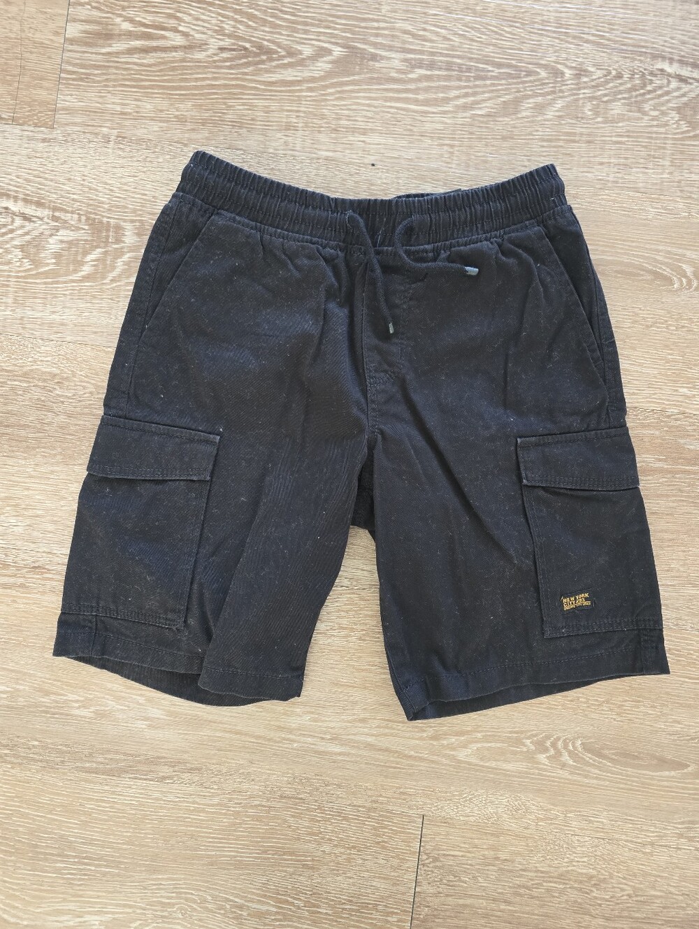 H&M Black Cargo Shorts with Elastic Waistband